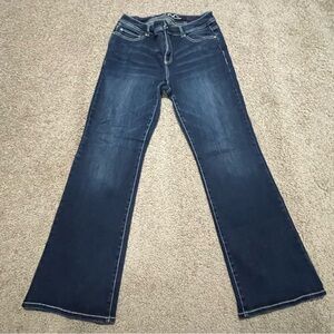 INC International Concepts Blue Flare Wide Leg Jeans